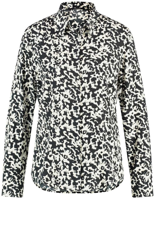 Monochrome Satin Touch Shaped Shirt