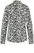 Monochrome Satin Touch Shaped Shirt