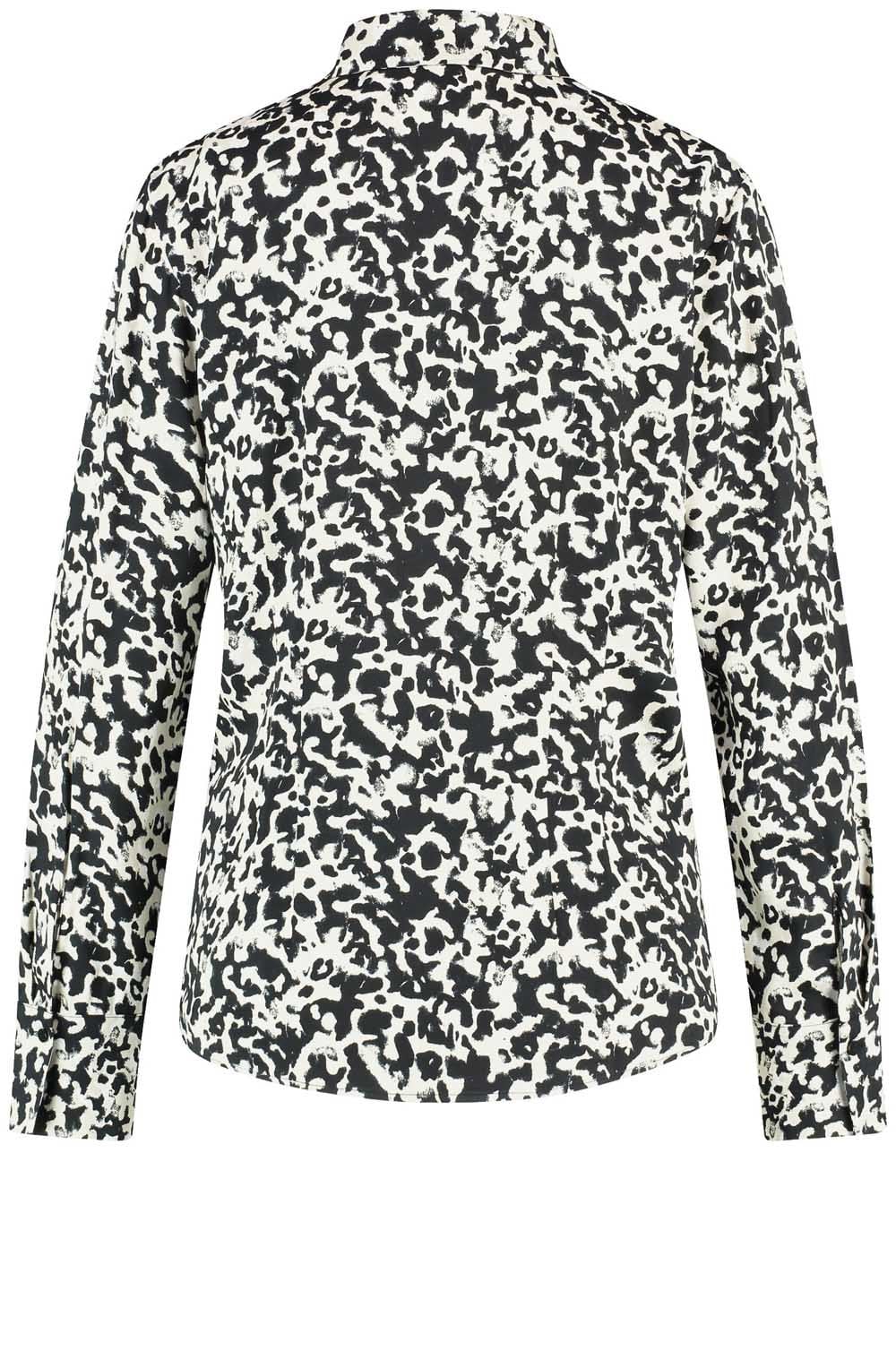 Monochrome Satin Touch Shaped Shirt
