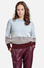 Morning Sky Ribbed Jumper with Colour Block