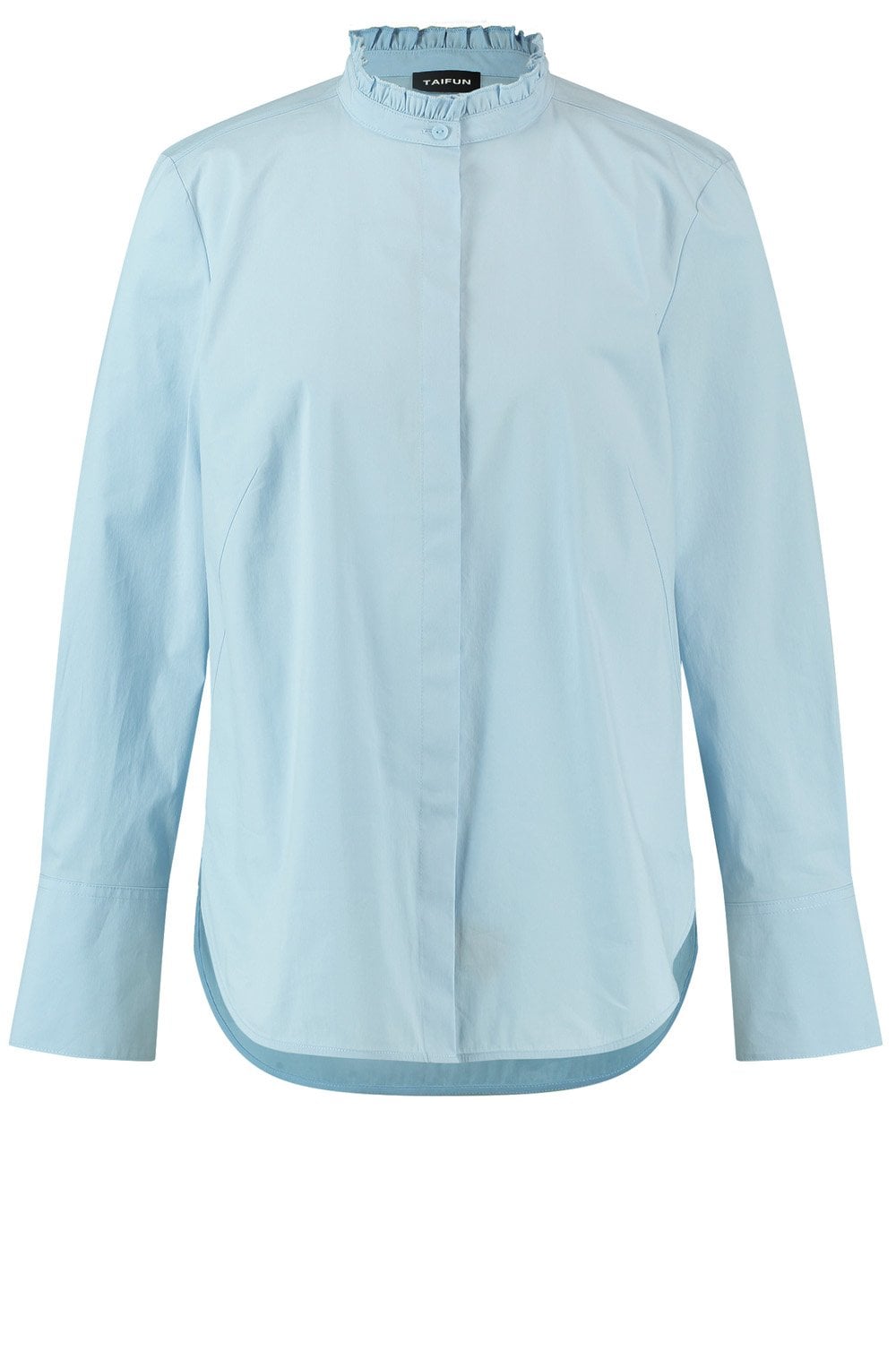 Morning Sky Ruffled Collar Blouse