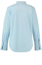 Morning Sky Ruffled Collar Blouse
