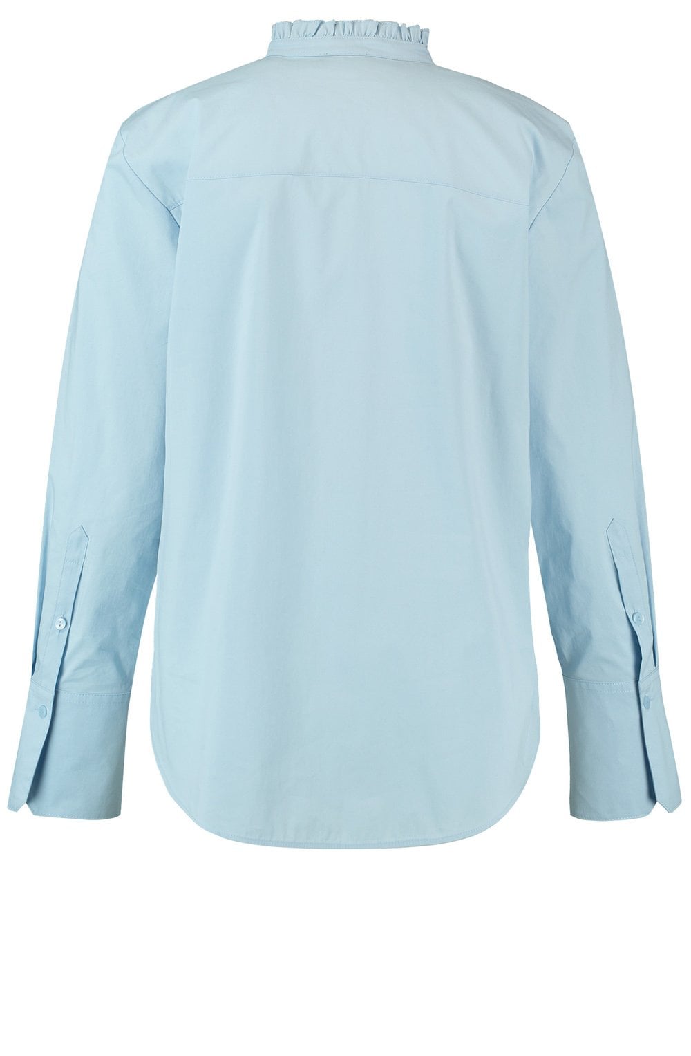 Morning Sky Ruffled Collar Blouse