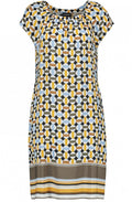 Mustard Bold Patterned Dress