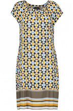 Mustard Bold Patterned Dress
