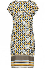 Mustard Bold Patterned Dress