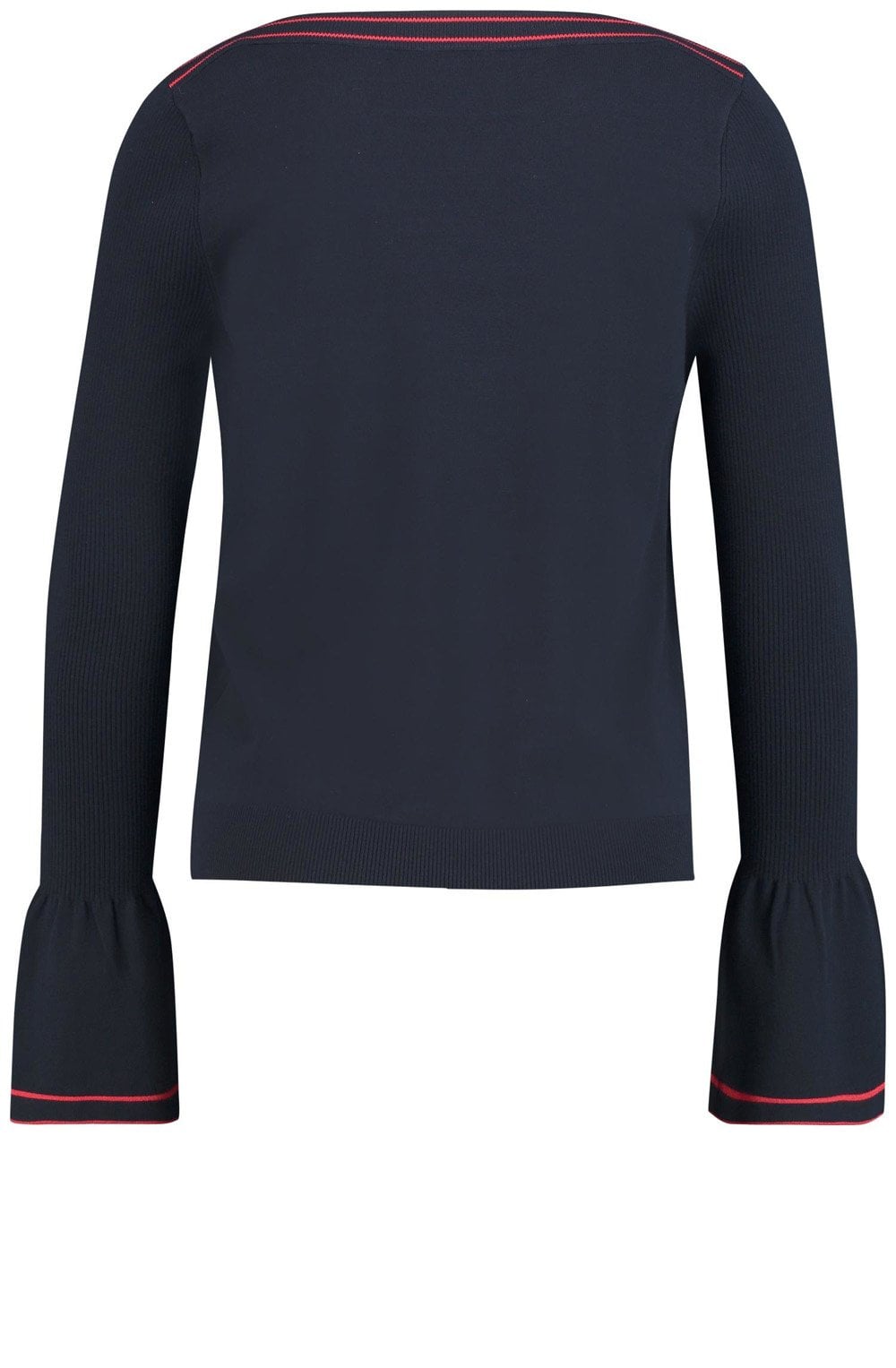 Navy Bell Sleeve Sweater