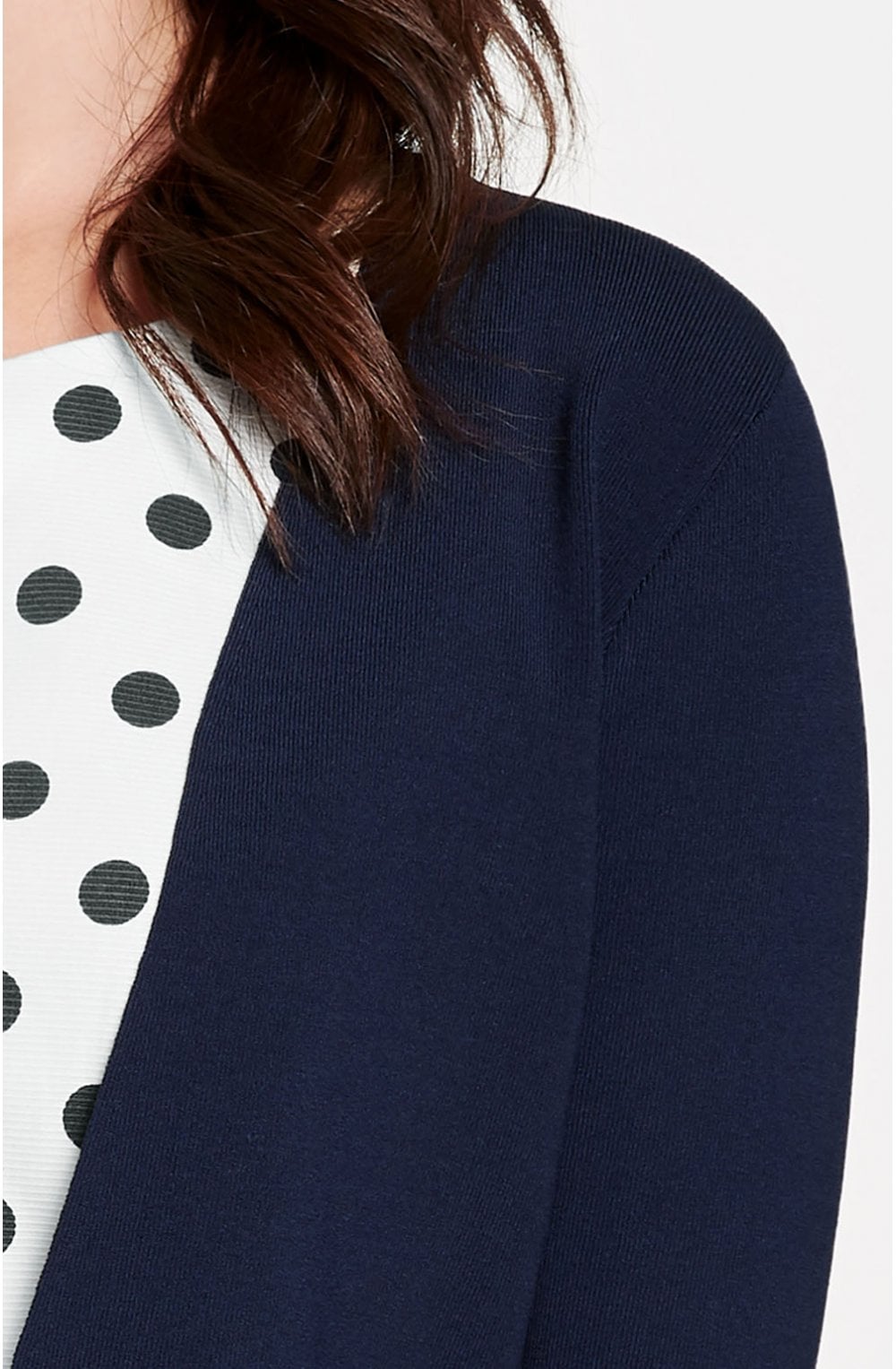 Navy Fine Knit Jacket