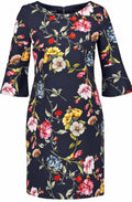 Navy Floral Dress