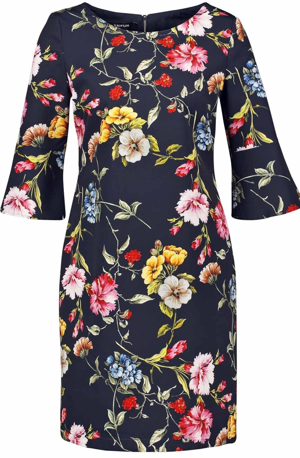 Navy Floral Dress