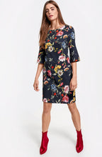 Navy Floral Dress