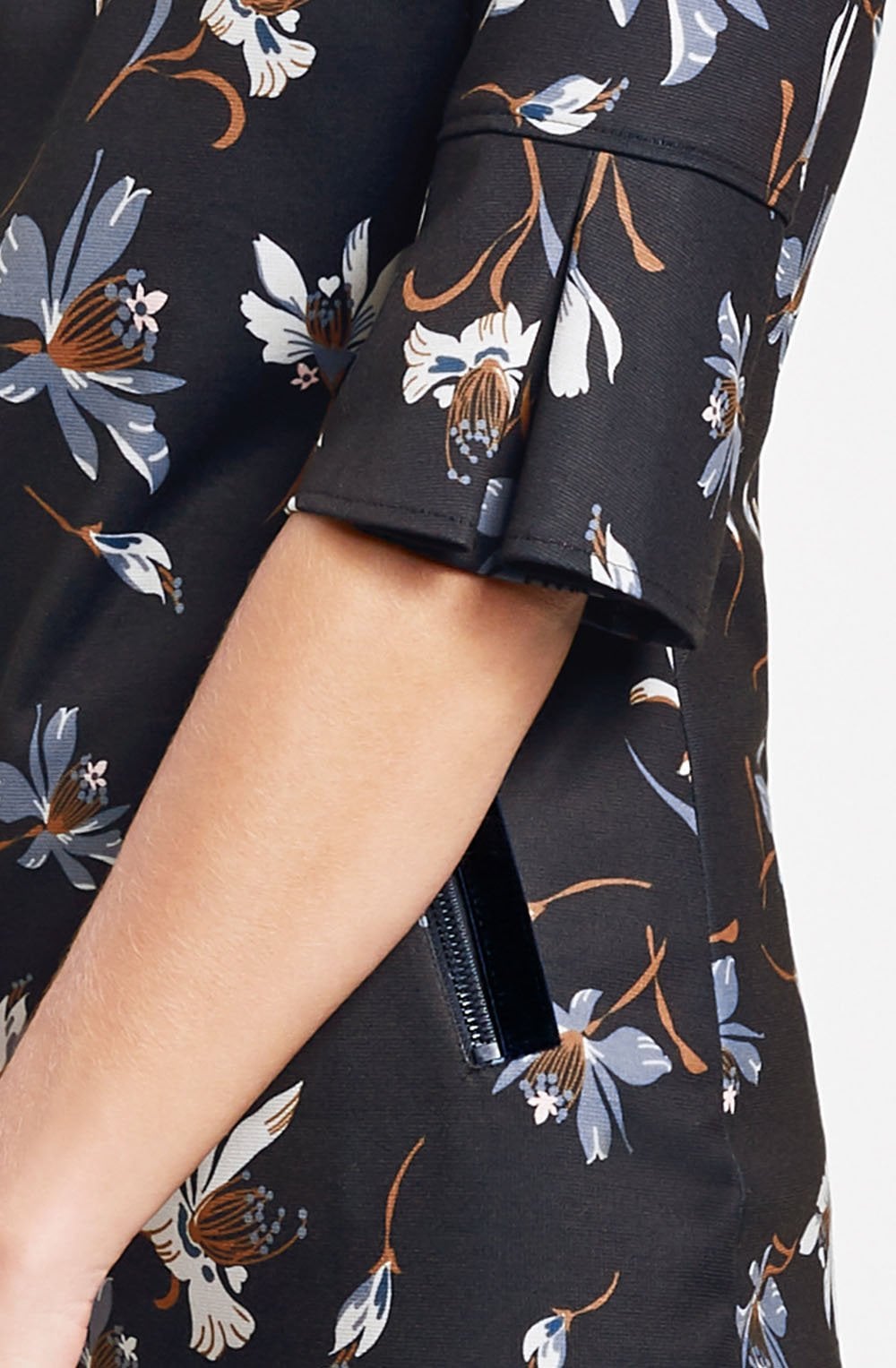 Navy Floral Dress