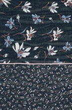 Navy Floral Scarf