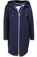 Navy Hooded Coat
