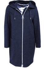 Navy Hooded Coat