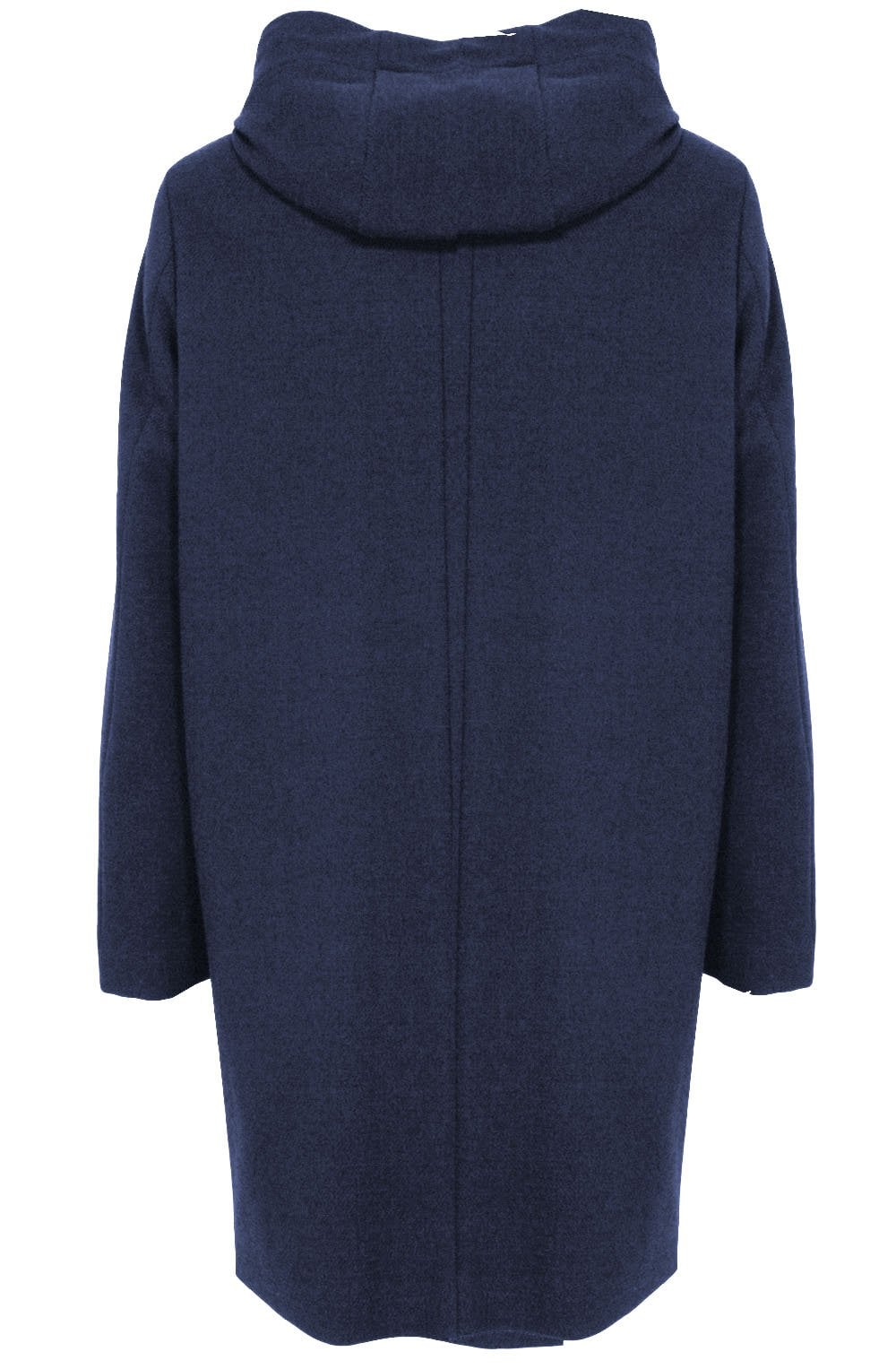 Navy Hooded Coat