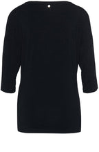 Navy Jersey Top
