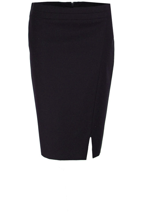 Navy knee length skirt