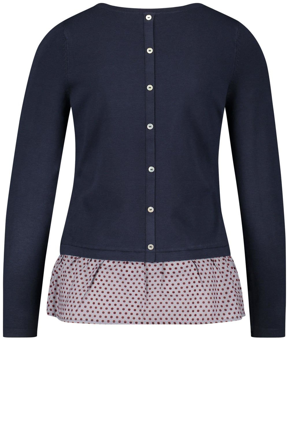 Navy Layered Effect Sweater