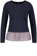 Navy Layered Effect Sweater