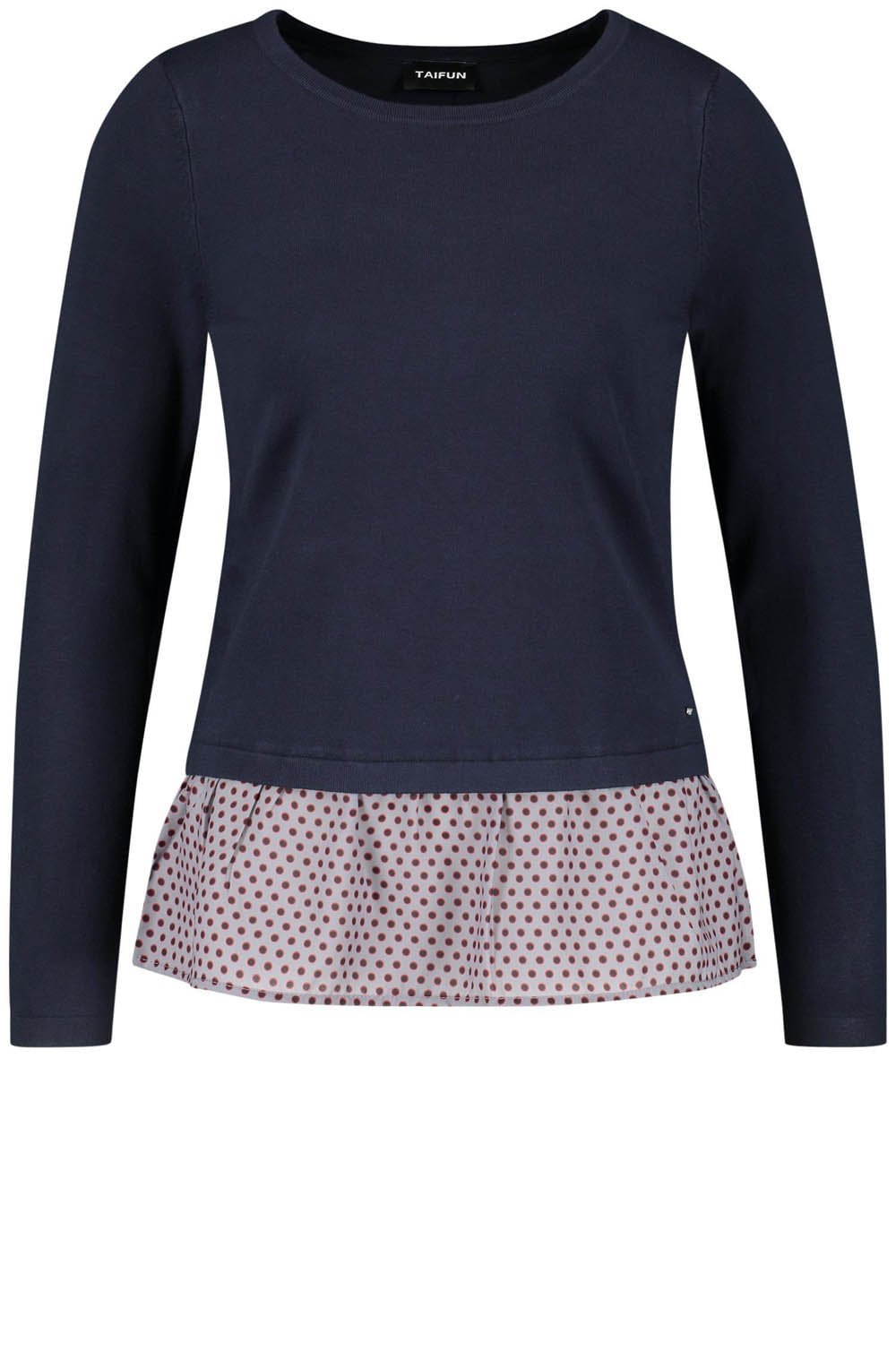 Navy Layered Effect Sweater