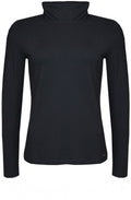 Navy Long Sleeve Turtleneck Top