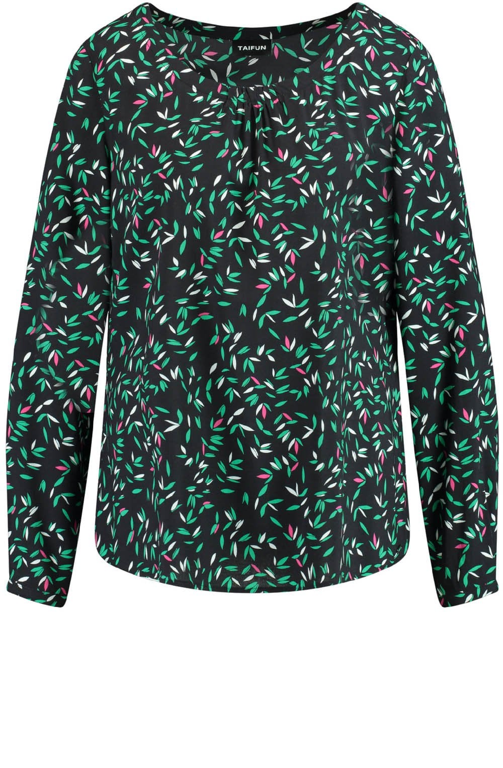 Navy Patterned Blouse