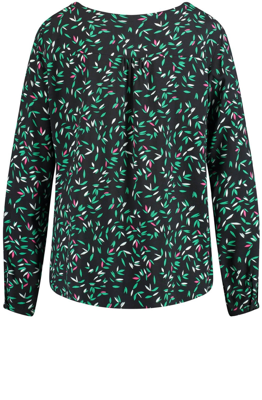 Navy Patterned Blouse
