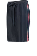 Navy Pin Striped Skirt