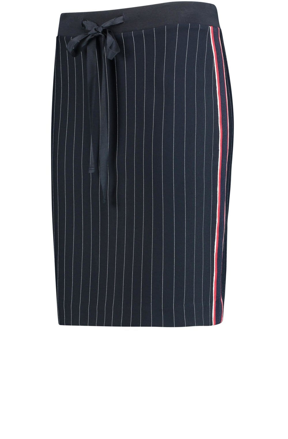 Navy Pin Striped Skirt