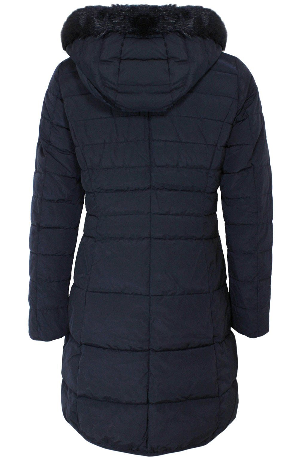 Navy Quilted Coat