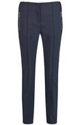 Navy Slim Leg Trousers
