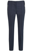 Navy Slim Leg Trousers