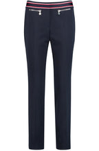 Navy Slim Leg Trousers