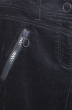 Navy Velvet Trousers