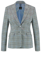 Navy & White Check Jacket