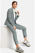 Navy & White Check Jacket