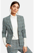 Navy & White Check Jacket