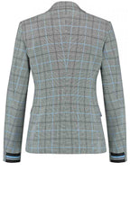 Navy & White Check Jacket