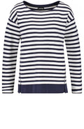 Navy & White Striped Jumper