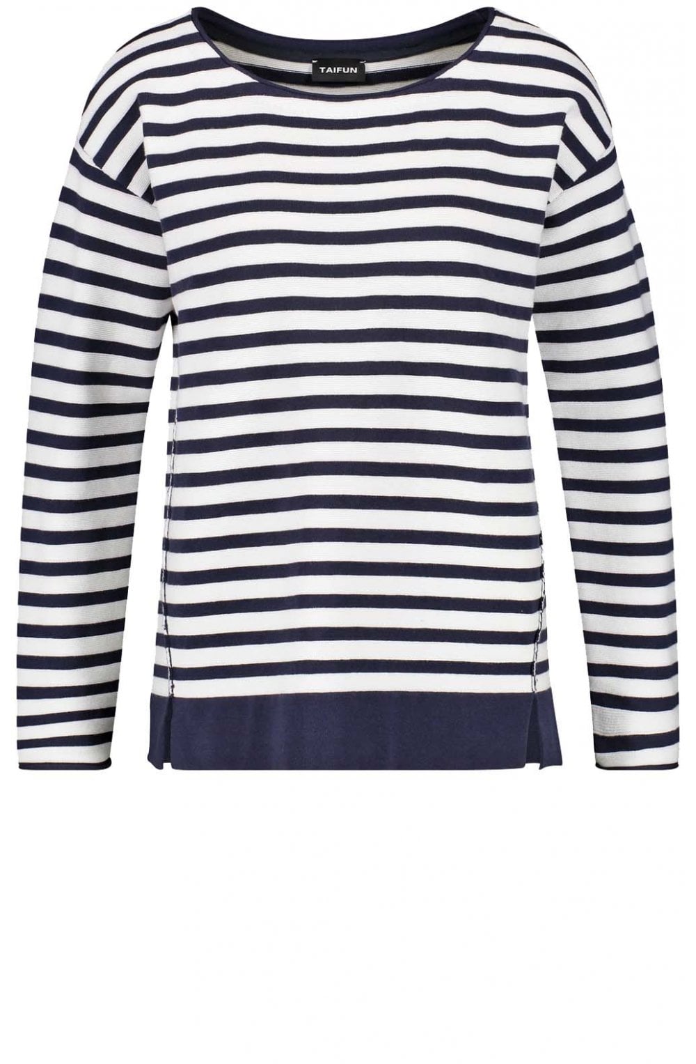 Navy & White Striped Jumper