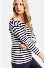 Navy & White Striped Jumper