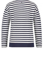 Navy & White Striped Jumper