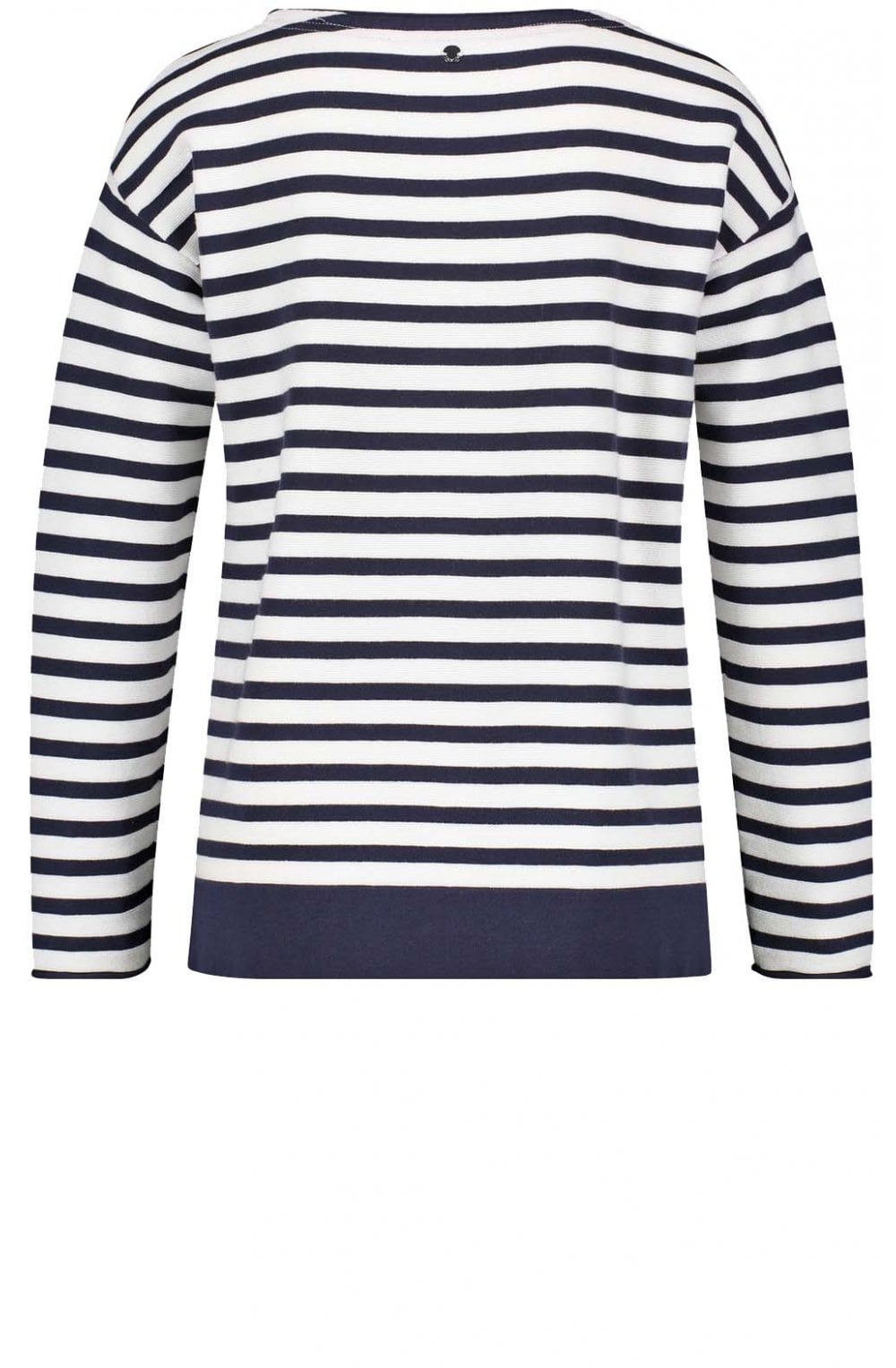 Navy & White Striped Jumper