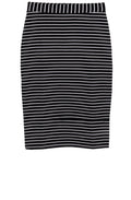 Navy& White Striped Skirt