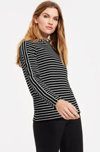 Navy & White Striped Top