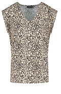 Oatmeal Bold Print Jersey T shirt