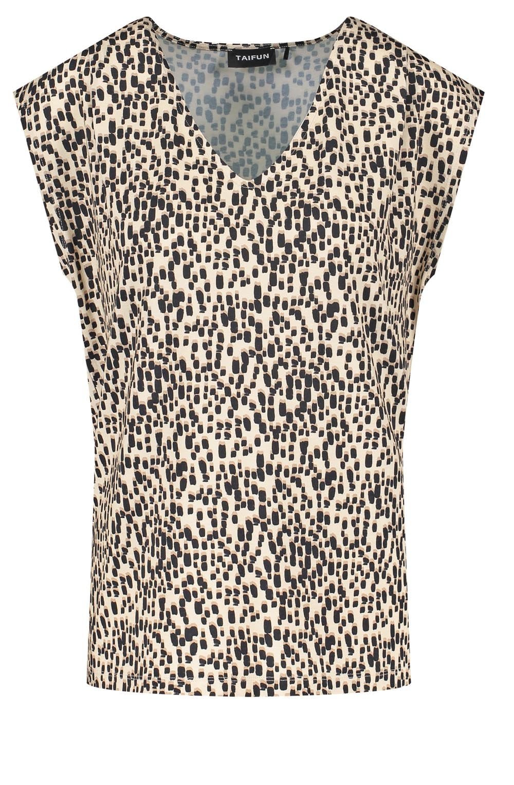 Oatmeal Bold Print Jersey T shirt