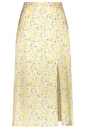 Oatmeal Delicate Print Silky Skirt