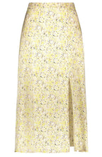 Oatmeal Delicate Print Silky Skirt